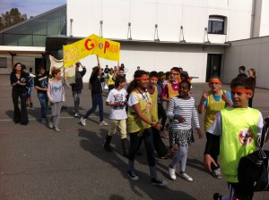 Le chalenge inter classe de basket au Collège Gabriel ROSSET à Gerland pendant la pose méridionale