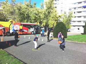 Animation de Basket aux Etats Unis à Lyon 8 ième